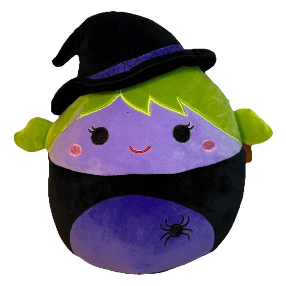 Squishmallows Keyes the Witch w Spider 11 Inch 2025 Halloween Squishmallow - NWT - Picture 8 of 8